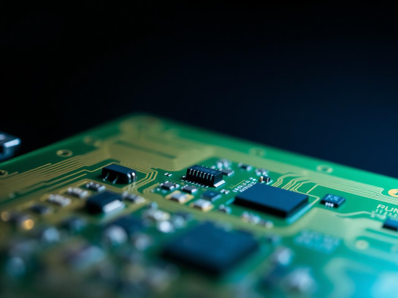 Placa de circuito impresso com componentes SMD
